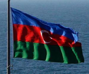 yapboz Azerbaycan bayrağı